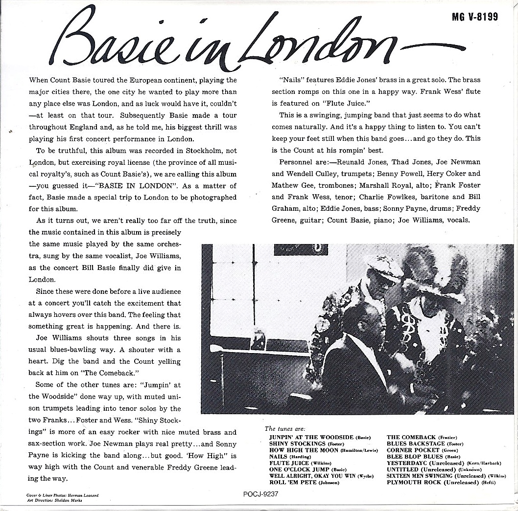 , Basie, Count - Basie In London+4
